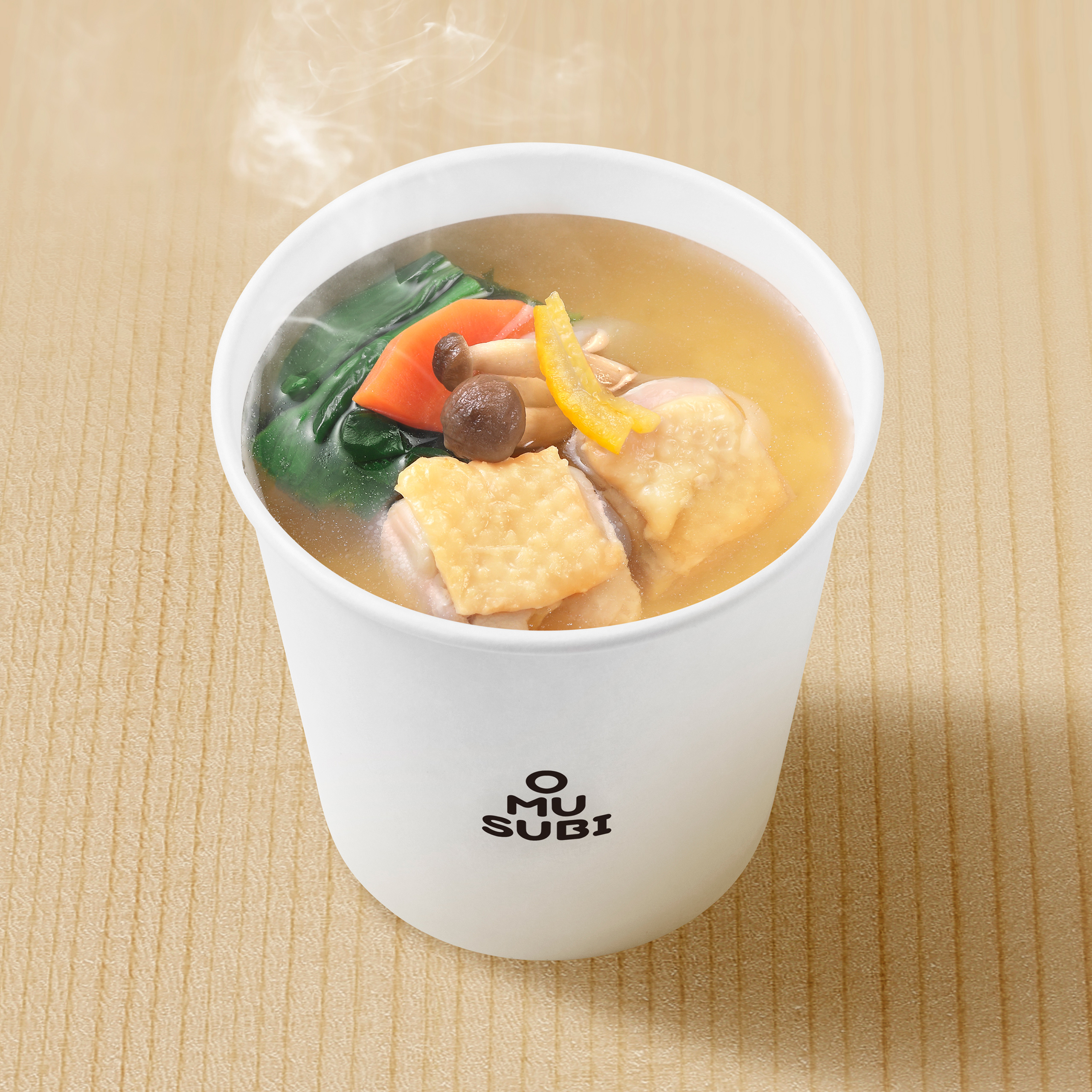 Five-color Veggie, Chicken Clear Soup (Grilled Flying Fish and